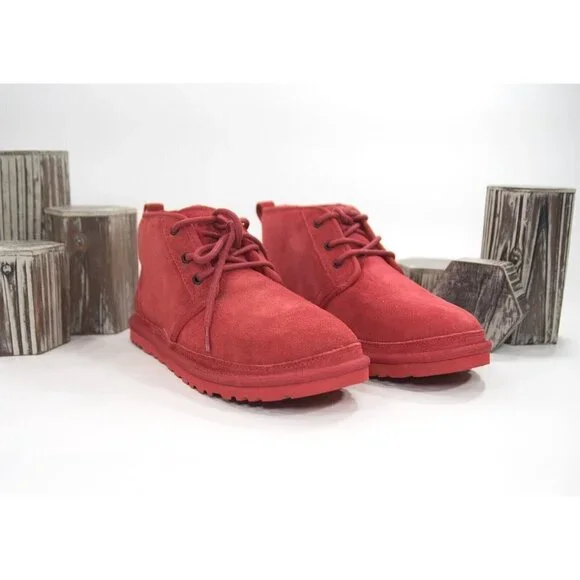 UGG | Shoes | Ugg Neumel Red Sheepskin Suede Boots Booties  display picture 1